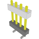 Conn Board Stacker HDR 4 POS 2.54mm Solder ST Top Entry SMD Layer
