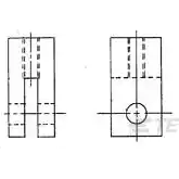 TE Connectivity-552656-1 Accessoires de raccordement Connector Accessories Mounting Bracket Straight Package