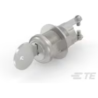 TE Connectivity-2SWK231AL101 Switch KeyLock Switch Key Lock OFF (ON) SPST 90° Flat Key 1A 120VAC Screw Panel Mount