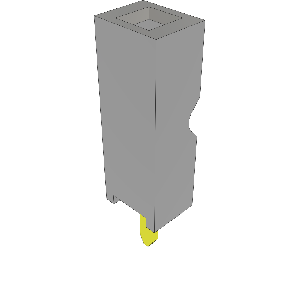 Samtec-SSW-101-01-T-P Steckverbinderleisten und Leiterplattenbuchsen Conn Socket Strip SKT 1 POS Solder ST Top Entry Thru-Hole Bulk
