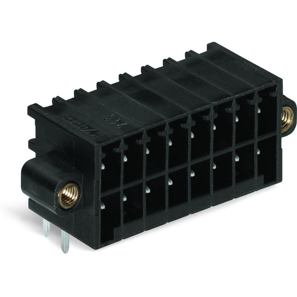 WAGO-713-1437/107-000 Connector Headers and PCB Receptacles Headers And Female Connectors With Screw/Threaded Flanges