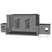 TE Connectivity-6600393-1 Steckverbinderleisten und Leiterplattenbuchsen Conn Board to Board HDR 2 POS 7.62mm Press Fit ST Thru-Hole Tray