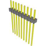 Conn Unshrouded Header HDR 9 POS 2.54mm Solder ST Top Entry Thru-Hole Bulk