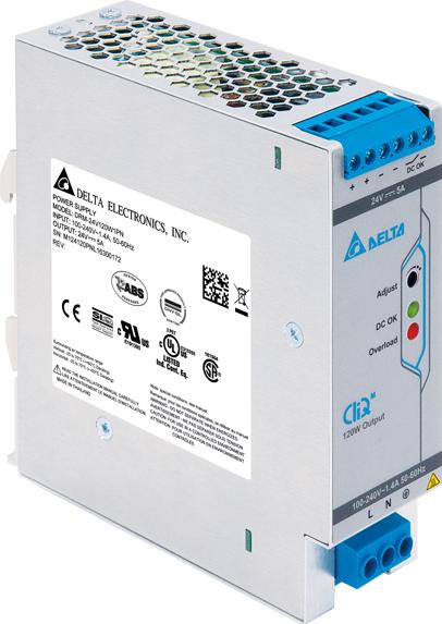 Delta Electronics-DRM-24V120W1PN AC-DC-Spannungsversorgung AC/DC Power Supply Single-OUT 24V 5A 120W 9-Pin Carton