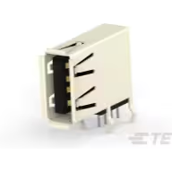 TE Connectivity-1-1734775-1 Connector USB Conn USB 2.0 Type A RCP 4 POS 2mm Solder RA Thru-Hole 4 Terminal 1 Port Tray
