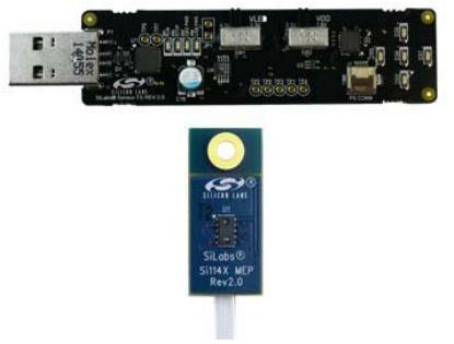 Silicon Labs-SI1143-M01-EVB Cartes et kits de développement de capteur Si1141-M01/Si1142-M01/Si1143-M01 Ambient Light/Proximity Sensor Evaluation Kit Win 7 OS