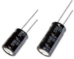 Panasonic-EEU-FS1H122 Kondensator, Aluminium Cap Aluminum Lytic 1200uF 50V 20% (16 X 25mm) Radial 7.5mm 3.32A 10000h 105°C Bulk