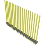 Conn Unshrouded Header HDR 20 POS 2.54mm Solder ST Top Entry Thru-Hole Bulk