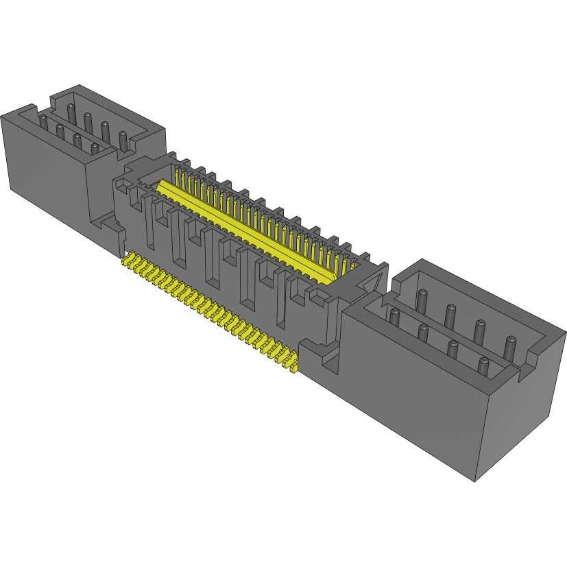 Samtec-QMS-026-05.75-L-D-PC8 Steckverbinderleisten und Leiterplattenbuchsen Conn Micro High Speed Terminal Strip HDR 16Power/52Signal POS 2mm/0.635mm Solder ST SMD/Thru-Hole Tray