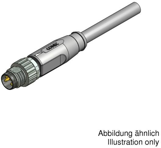 CONEC Elektronische Bauelemente GmbH-42-10107 Cable Assembly Other Sensor Actor Line Male connector M8x1 axial