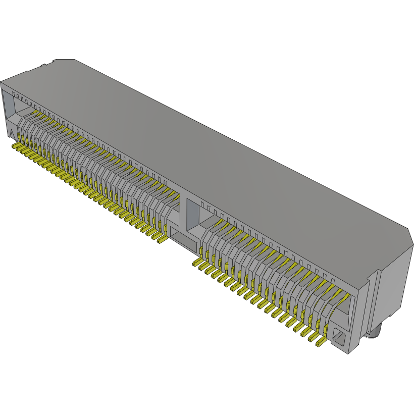 Samtec-MEC6-150-02-L-D-RA1-TR Steckverbinder, Kartenrand Conn Card Edge SKT 100 POS 0.635mm Solder RA SMD T/R