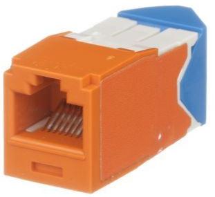 Panduit-CJLR6X88TGOR Connettore telefono e telecomunicazione Conn RJ-45 F 8 POS IDT Cable Mount 8 Terminal 1 Port Mini-Com® Cat 6a Individual