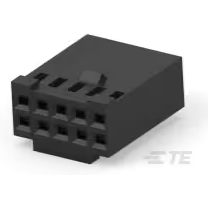 TE Connectivity-87631-5 Connector Discrete Wire Housing Conn Housing RCP 10 POS 2.54mm Crimp ST Cable Mount Black Package