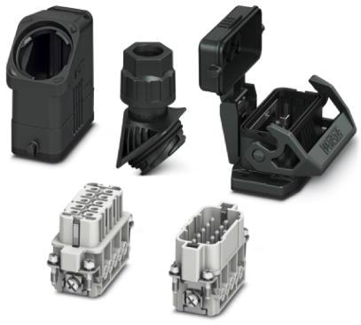 PHOENIX CONTACT-1411357 Komponentensätze Connector set, degree of protection: IP66, number of positions: 10, material: PA, connection method: Screw Connection, connection cross section: AWG 20- 14