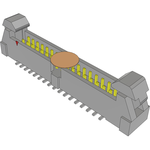 Conn Ejector Header HDR 34 POS 2mm Solder ST Top Entry SMD Tube