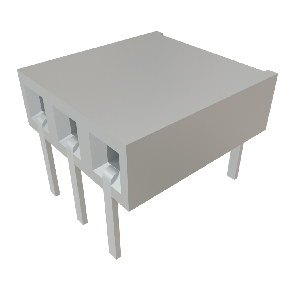 Samtec-BCS-103-L-S-HE Connector Headers and PCB Receptacles Conn Socket Strip SKT 3 POS 2.54mm Solder RA Side Entry Thru-Hole TIGER CLAW™ Layer