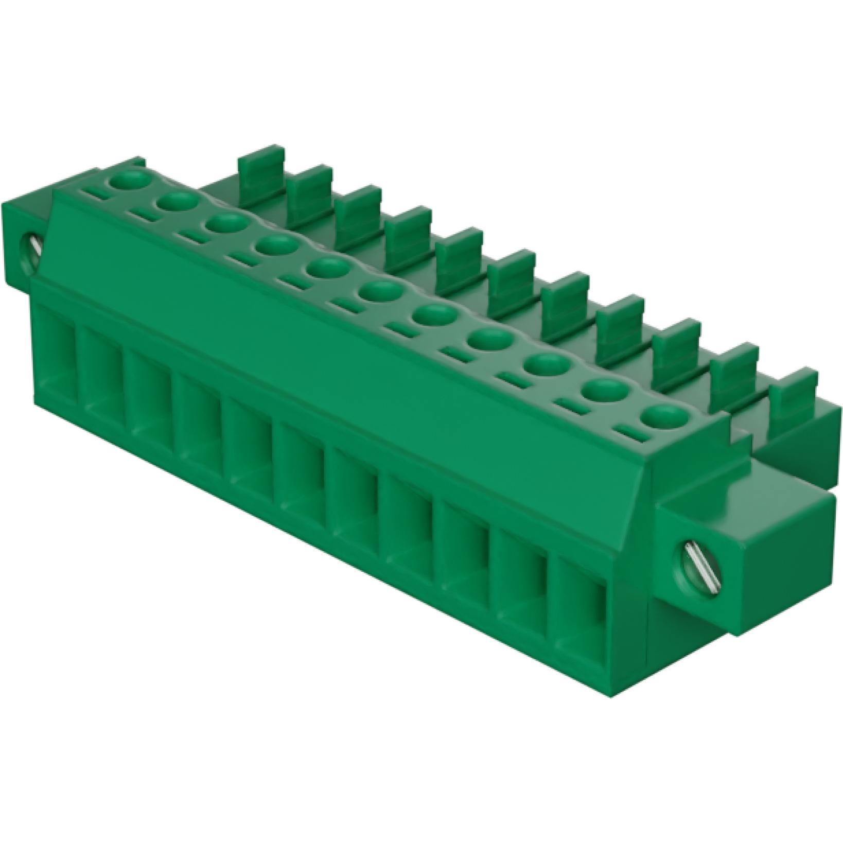 Molex-39504-5011 Steckverbinder, Klemmenblöcke Conn Eurostyle Block F 11 POS 3.5mm Screw RA Cable Mount 8A/Contact Eurostyle™