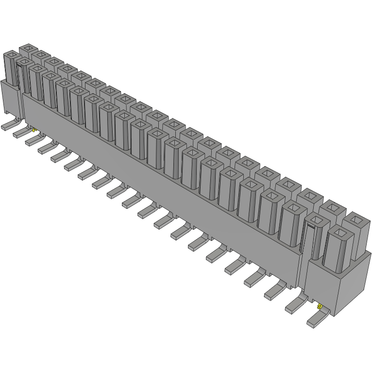 Samtec-IPS1-120-01-L-D-VS-LC-FL-TR Steckverbinderleisten und Leiterplattenbuchsen Conn Isolated Power Socket Strip SKT 40 POS 2.54mm Solder ST Top Entry SMD Mini Mate® T/R