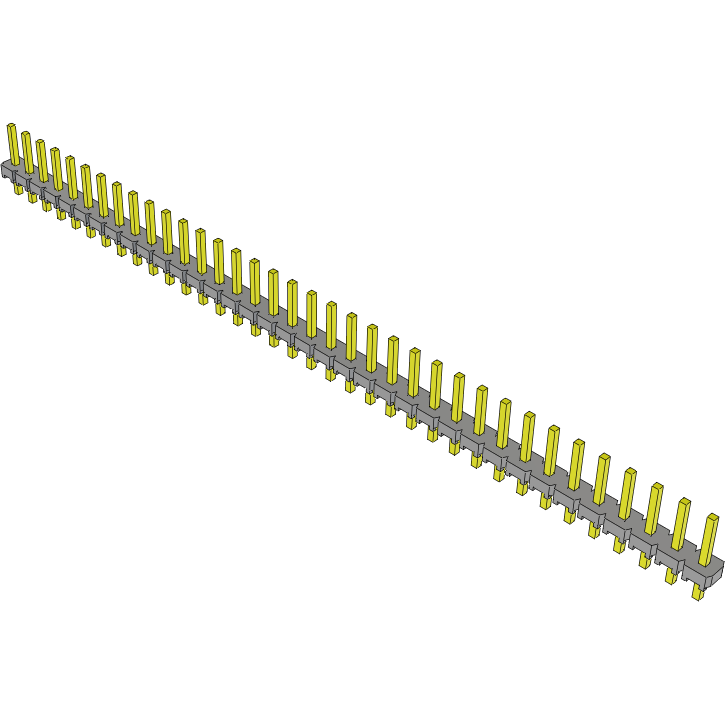 Samtec-MTLW-136-05-G-S-190 Steckverbinderleisten und Leiterplattenbuchsen Conn Unshrouded Header HDR 36 POS 2.54mm Solder ST Top Entry Thru-Hole Bulk