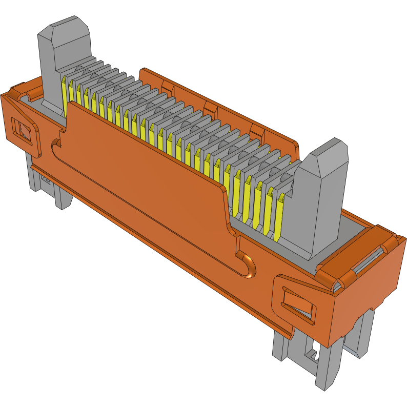Samtec-ERM8-025-01-L-D-EM2-EGPS-TR Steckverbinderleisten und Leiterplattenbuchsen Conn Micro High Speed Terminal Strip HDR 50 POS 0.8mm Solder ST Edge Mount Edge Rate® T/R