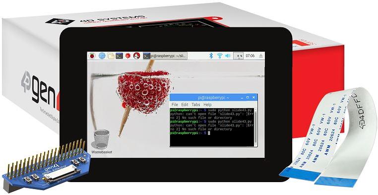4D Systems-GEN4-4DPI-50CT-CLB TFT-Module 5.0", 480x800 pixel, gen4 Primary Display with Capacitive Touch for the Raspberry Pi