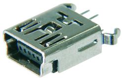 Assmann WSW components, Inc-A-USB B-M5-TOP Connector USB Conn USB Type B RCP 5 POS 1.6mm Solder ST Thru-Hole 5 Terminal 1 Port