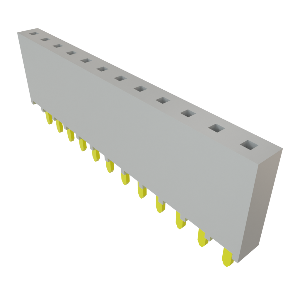 Samtec-SSW-112-01-G-S Piastre connettori e prese PCB Conn Socket Strip SKT 12 POS 2.54mm Solder ST Top Entry Thru-Hole Bulk