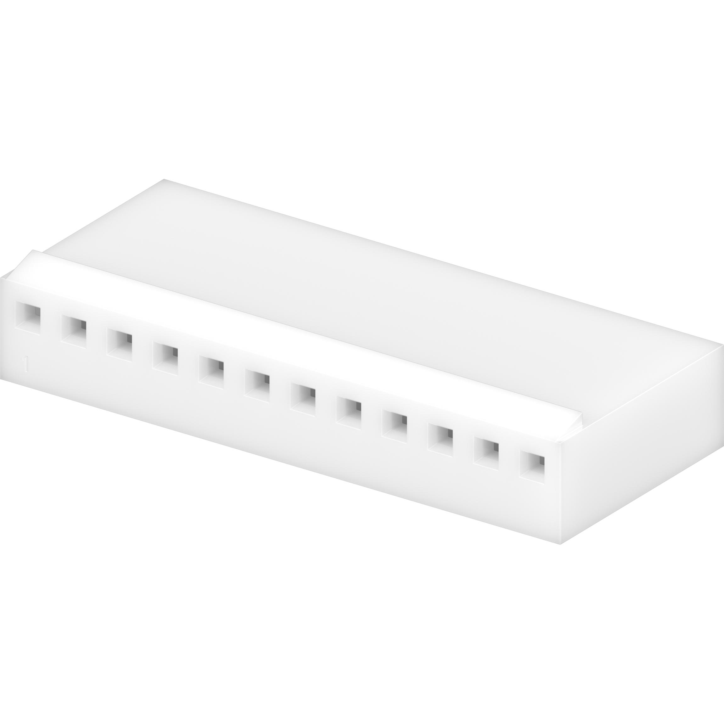 Molex-0010112123 Einzeladersteckverbinder, Gehäuse Conn Housing F 12 POS 2.54mm Crimp ST Cable Mount White KK® Bag