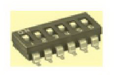 knitter-switch-SBS1004 Conmutador DIP Switch DIP OFF ON SPST 4 Recessed Slide 0.1A 24VDC Gull Wing 2000Cycles 2.54mm SMD Stick