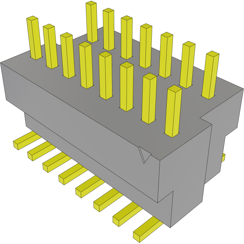 Samtec-BKT-115-04-L-V-A Piastre connettori e prese PCB Conn Unshrouded Header HDR 15 POS 1mm Solder ST SMD TIGER CLAW™ Tube