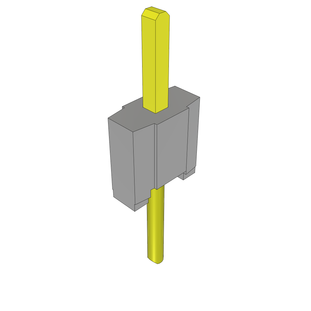 Samtec-HTMS-101-02-G-S Steckverbinderleisten und Leiterplattenbuchsen Conn Unshrouded Header HDR 1 POS Solder ST Top Entry Thru-Hole Layer
