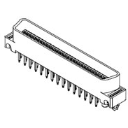 Molex-0015922130 SCSI 连接器 Conn EBBI PL 130 POS 2.54mm Solder ST Thru-Hole 130 Terminal 1 Port EBBI™ Tray