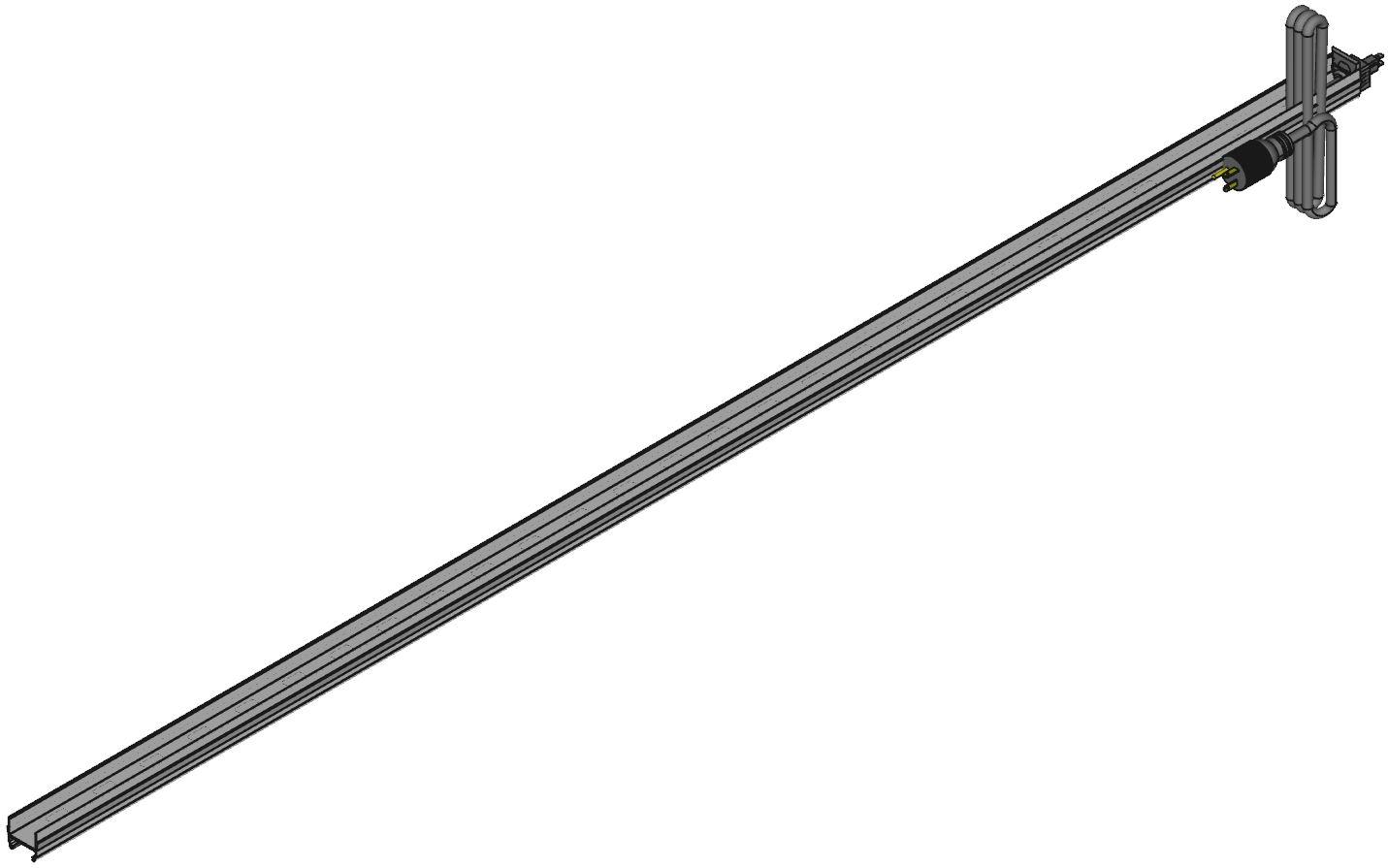 Hammond Manufacturing-1589H70G124 Stromverteilungseinheit PDU Basic/Switched 125V 20A Vertical Rack Mount