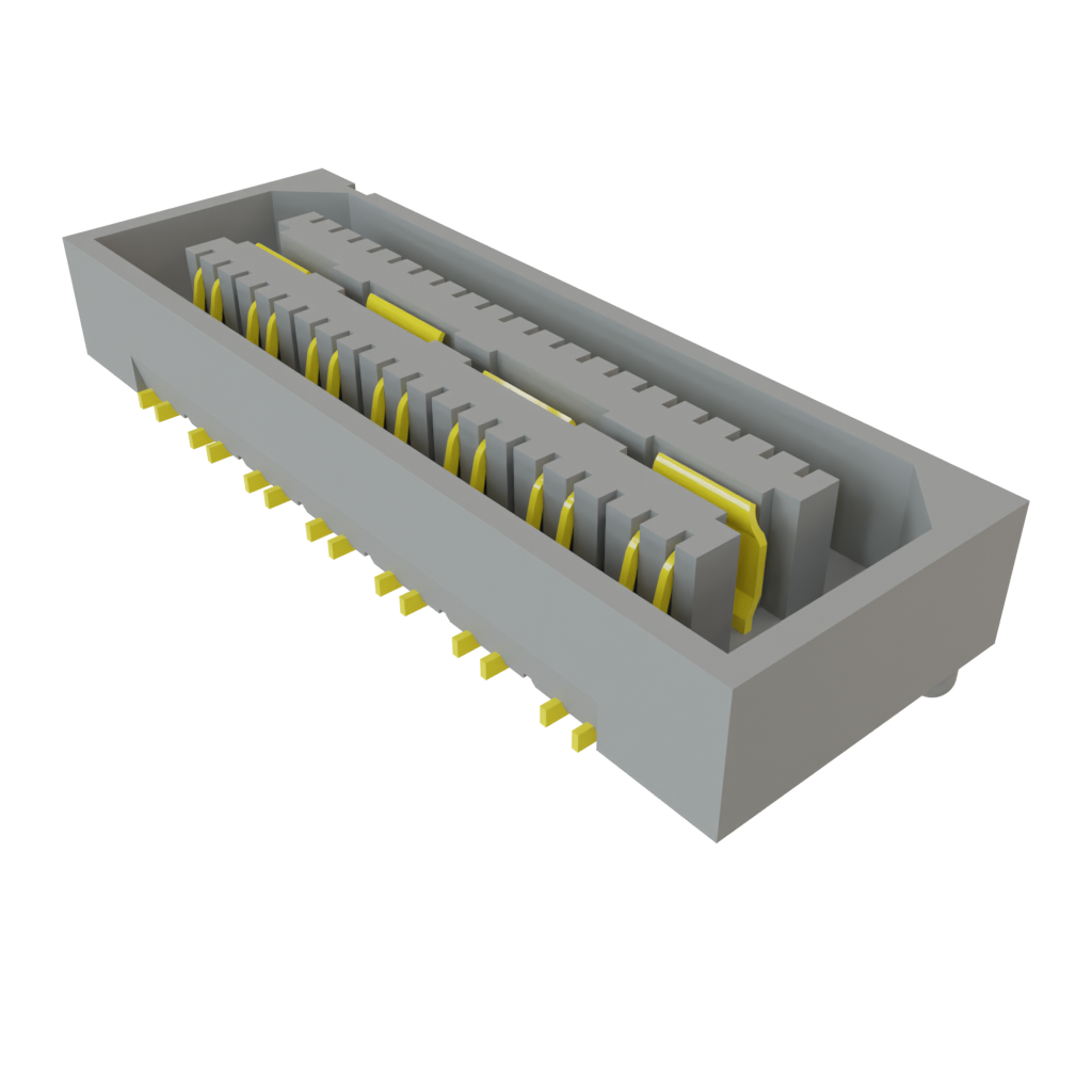 Samtec-QSE-014-01-H-D-DP-A Steckverbinderleisten und Leiterplattenbuchsen Conn High Speed Socket Strip SKT 28 POS 0.8mm Solder ST SMD Tray