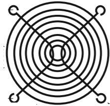 MinebeaMistumi – NMB Technologies-055015 Accesorios de administración térmica Thrml Mgmt Access Fan Guard 120mm Steel