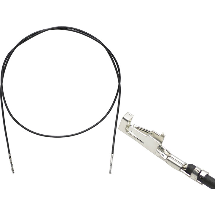 Amphenol Communications Solutions-10161198-N0030YYLF Montajes de cables, otros Cable Assembly Wire Lead 0.3m 26AWG Crimp Terminal to Crimp Terminal 1 to 1 POS F-F Crimp-Crimp Multipitch® Bulk
