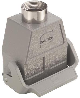 HARTING-09300241751 Schrumpfbalgenadapter Hood 180° 24B Shell Size Powder Die Cast Aluminum Single Lock Han®