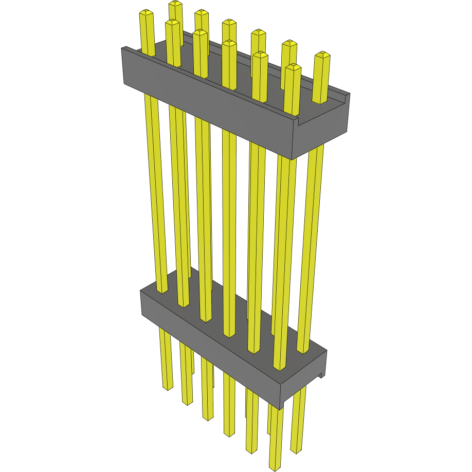 Samtec-EW-06-19-G-D-900 Connector Headers and PCB Receptacles Conn Board Stacker HDR 12 POS 2.54mm Solder ST Top Entry Thru-Hole Bulk