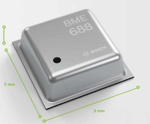 Bosch Sensortec GmbH-SHUTTLE BOARD BME688 Spezialsensor Gas, Pressure, Temperature and Humidity Sensor Digital Output 1.8V 8-Pin LGA Reel