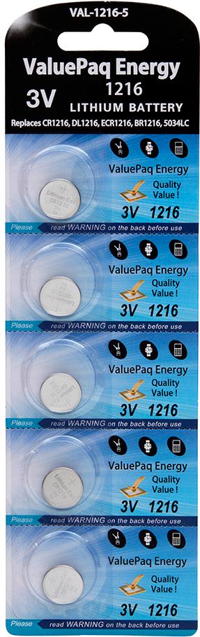 Dantona Industries-VAL-1216-5 Batterie Lithium Battery Coin 3V 25mAh Primary Card