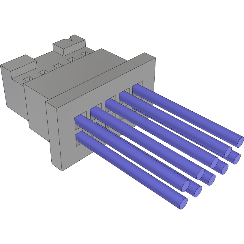 Samtec-S2SD-05-24C-L-07.87-S Andere Kabelbaugruppen Cable Assembly Discrete Wire 0.199m 24AWG Socket Strip 10 POS SKT Crimp TIGER EYE™ Layer