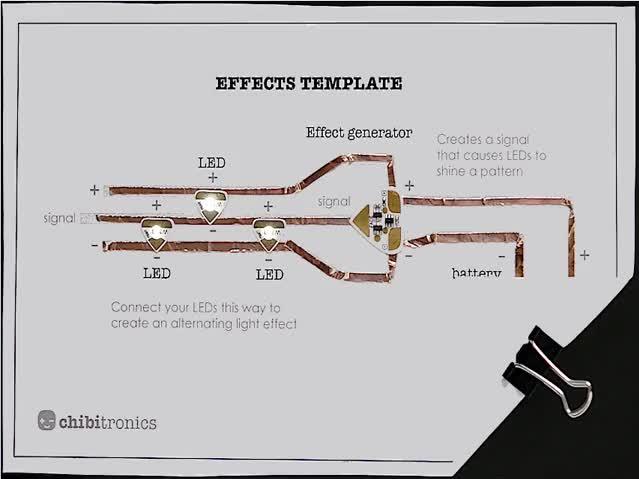 Adafruit Industries-1974 Prodotti vari Chibitronics Effects Add-On Pack