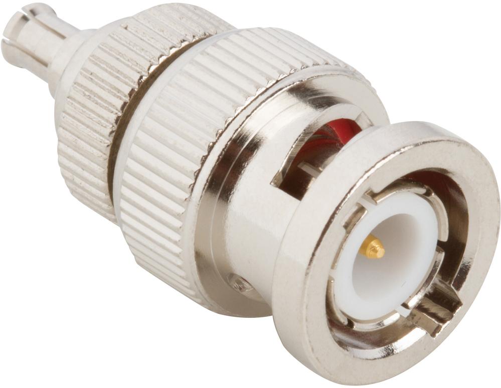 Amphenol RF-242205 RF-Steckverbinder Conn BNC-MCX Adapter 0Hz to 4GHz 50Ohm ST PL/PL Gold