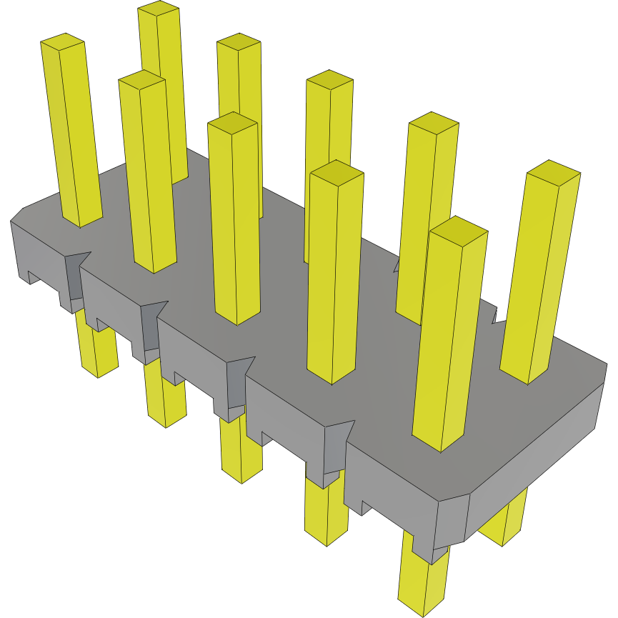 Samtec-SLW-105-01-L-D Embases de raccordement et réceptacles PCB Conn Socket Strip SKT 10 POS 2.54mm Solder ST Thru-Hole Bulk