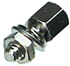 Assmann WSW components, Inc-ASV-U/Z Accesorios del conector Connector Accessories Locking Bolt Straight Brass Nickel