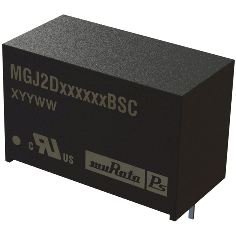 Murata Manufacturing-MGJ2D122005BSC DC/DC-Wandler und Spannungsreglermodul Module DC-DC 12VIN 2-OUT 20V/-5V 0.08A/0.04A 2W 5-Pin SIP Tube