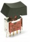Littelfuse-ET07J1AVBE3 Wippschalter Switch Rocker ON OFF Mom SPDT PC Pins Curved Rocker 20VAC 20VDC 0.4VA Tray