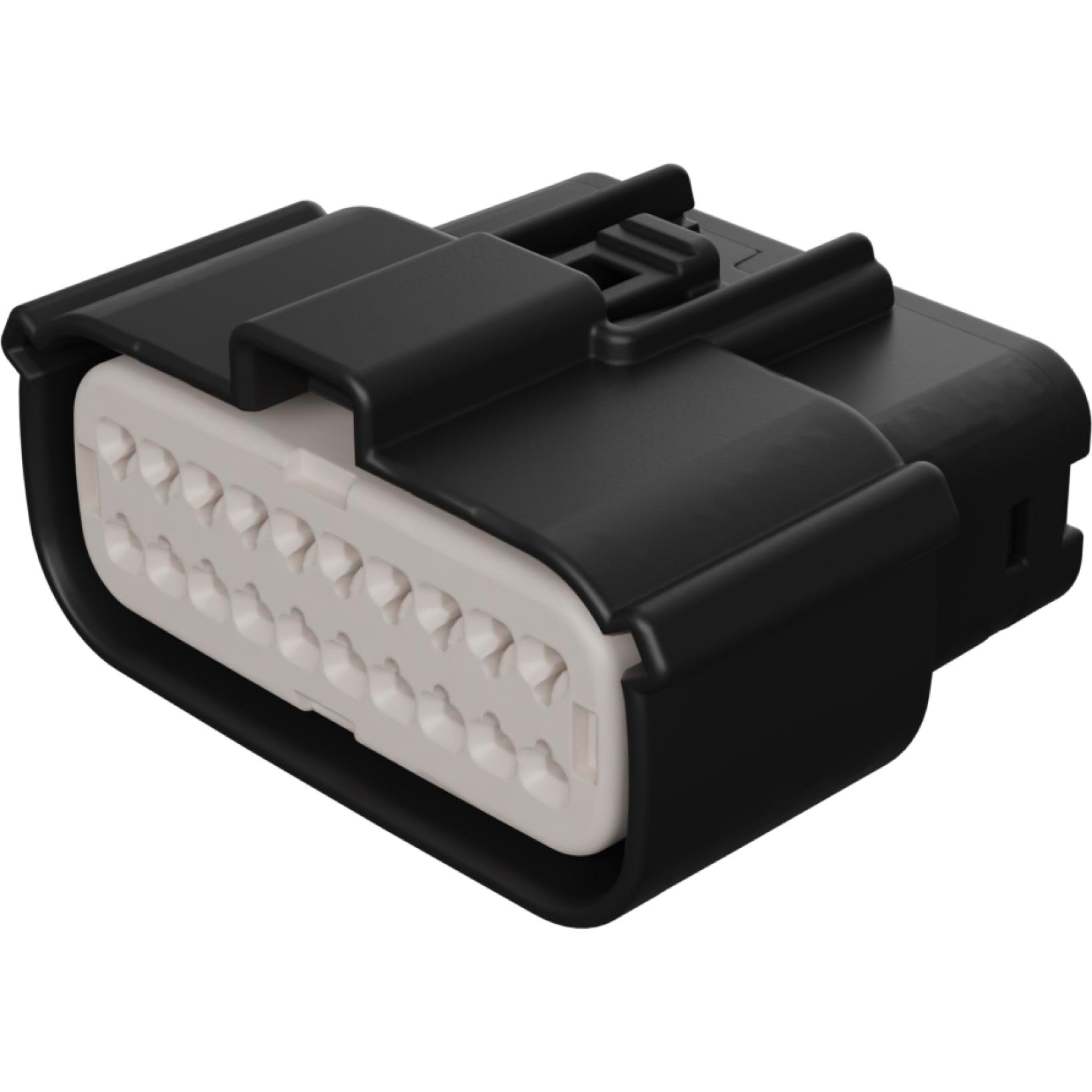 Molex-0334722001 分立接线罩连接器 Conn Housing F 20Power POS 3.5mm Crimp ST Cable Mount Black MX 150™ Carton