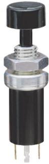 Grayhill-46-102 BLK Bouton commutateur poussoir Switch Push Button N.O./N.C. SPDT Round Button 0.25A 220VAC Momentary Panel Mount Solder