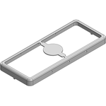 44.8 x 18.2 x 3mm Two-piece Drawn-Seamless RF Shield/EMI Shield FRAME (Nickel-Silver)